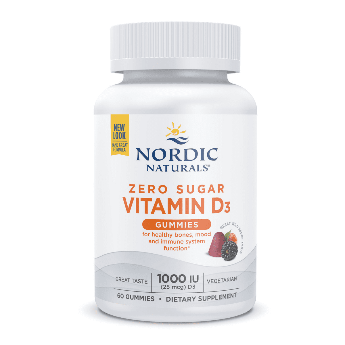 Zero Sugar Vitamin D3 Gummies 60 gummies