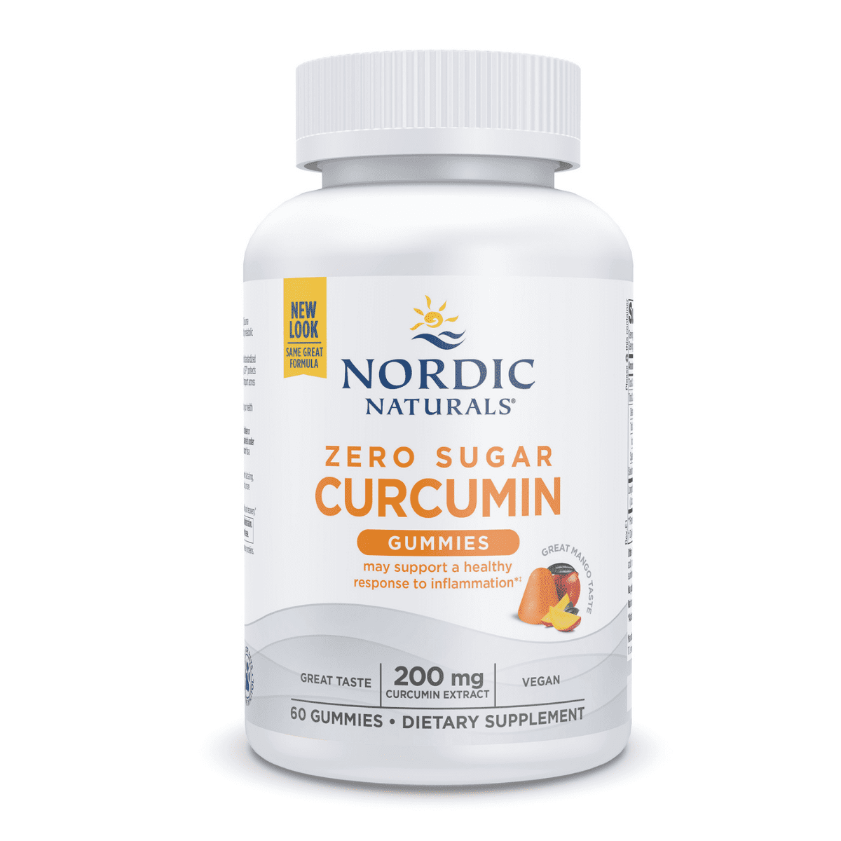 Zero Sugar Curcumin Gummies – Mango 60 gummies