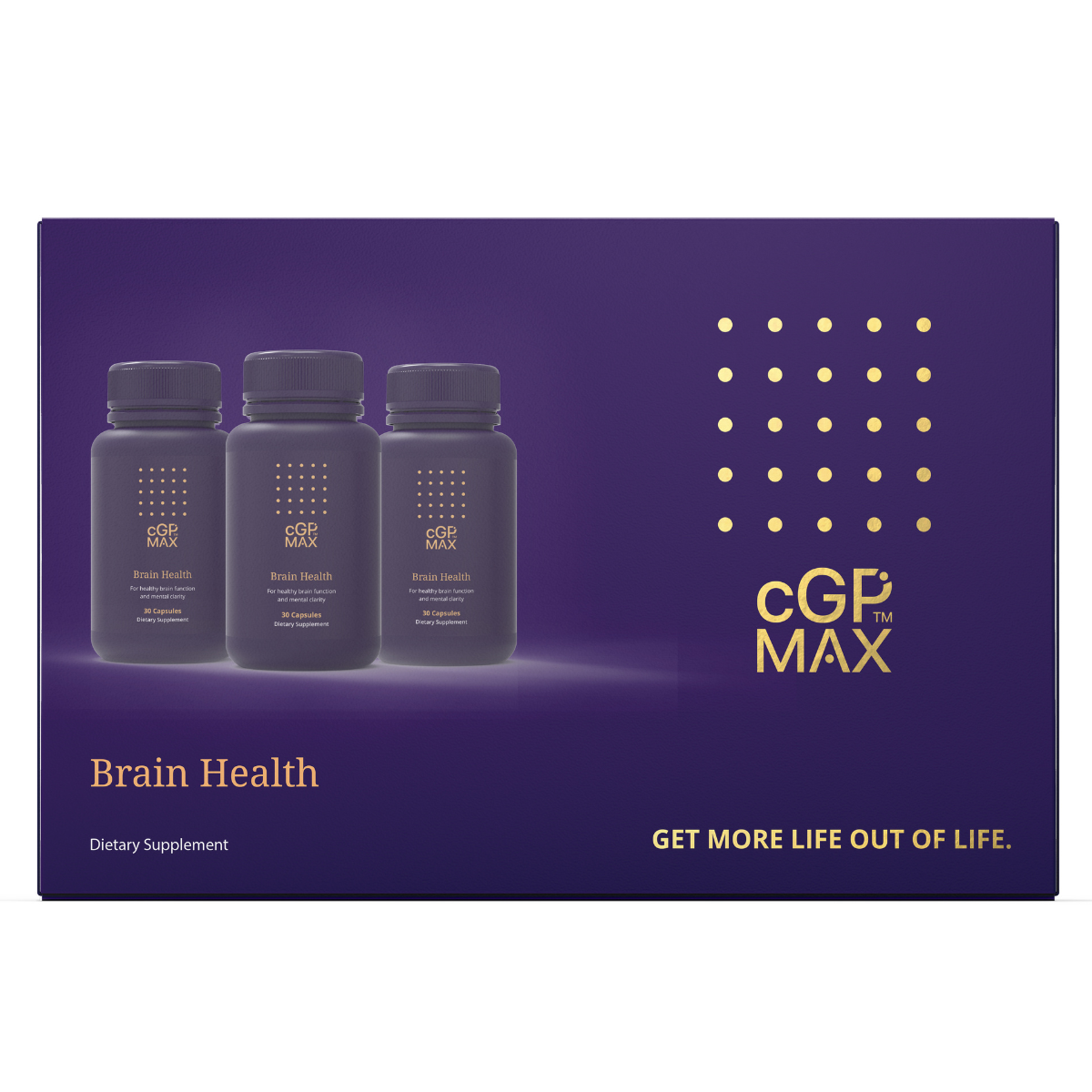 cGPMAX® Brain Health 3 PACK  (3x 30c bottles in a branded box)